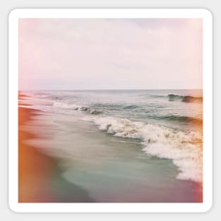 Rainbow Seas - Modern Coastal Photograph Sticker